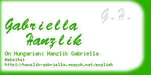 gabriella hanzlik business card